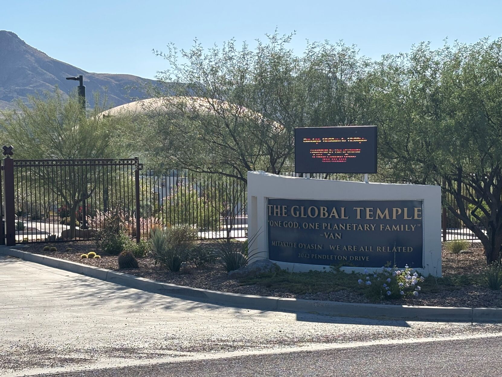 Global Community Communications Alliance temple near Tumacacori